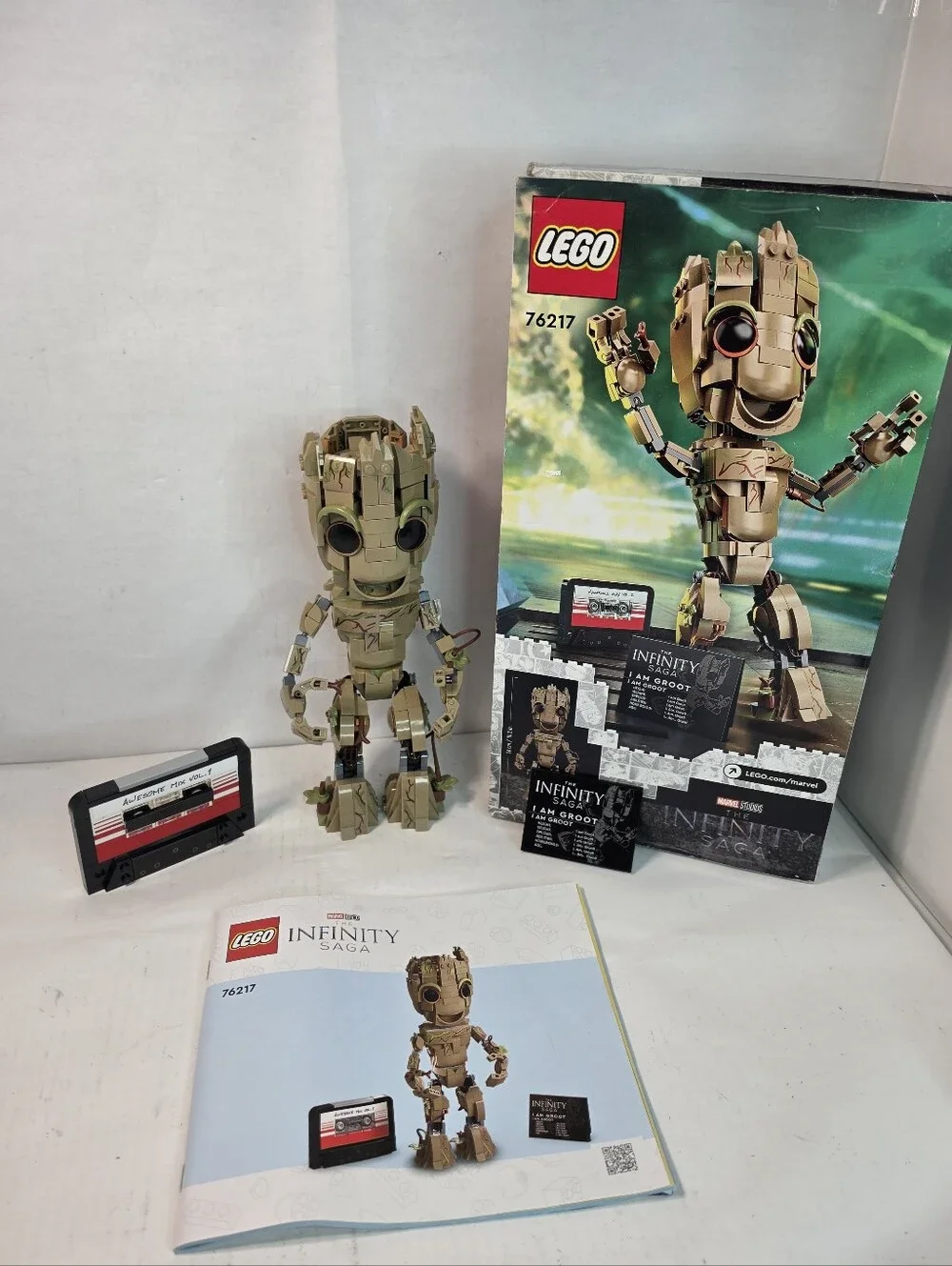 Lego Marvel Studios The Infinity Saga I am Groot model (set number 76217).